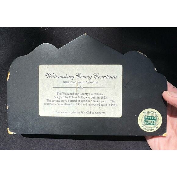 2 Vintage BRANDYWINE Woodcrafts Shelf Sitters Kingstree South Carolina SC -A50 - Picture 7 of 9